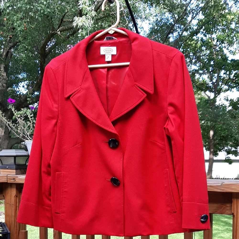 Talbot's Red Wool Blazer Sz 16